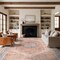 World Rug Gallery Rust Medallion Washable Rug, Flat Pile Vintage Design, Easy Care for High-Traffic Areas 9ft x 12ft WR170RUST9X12 - alternate 1