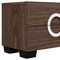 Homeroots 18" Brown Two Drawers Manufactured Wood Mirrored Nightstand 329652 - alternate 2