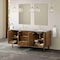 James Martin Vanities Laurent 72" Double Vanity, Honey Oak w/ 3 CM Carrara Marble Top 545-V72-HNO-3CAR - alternate 2