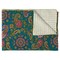 Homeroots 50" X 70" Green and Pink Kantha Cotton Paisley Throw Blanket with Embroidery 332337 - alternate 1