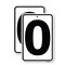 Signmission Sign with Letter O, 12'' X 18'' 2 Signs, Heavy Gauge Aluminum, 2PK A-1218-2PACK-22936 - alternate 1