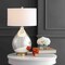 Jonathan Y Sasha 30.75" Glass/Metal LED Table Lamp, Mercury Silver JYL1066A - alternate 2