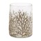 Homeroots Set of Three Brown And Clear Botanical Leaf Glass Tabletop Votive Candle Holders, 3PK 634841 - alternate 1