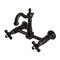 Kingston Brass Two-Handle Wall Mount Bridge Kitchen Faucet, Oil Rubbed Bronze KS2445PKX - alternate 1