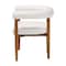 Baxton Studio Caia Boucle Dining Chair - Modern Upholstered Accent Armchair, Cream, Minimalist Design 259-14202-ZORO - alternate 2