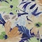 Homeroots 3' X 5' Navy Blue And Beige Floral Washable Indoor Outdoor Area Rug 610986 - alternate 2