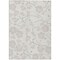Homeroots 3' X 5' Ivory And Gray Floral Washable Indoor Outdoor Area Rug 599892 - alternate 4