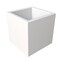 Leisuremod Fern Fiberstone & MGO Clay Square Fern Planter - Weather Resistant, Indoor/Outdoor with Drainage FLP9W - alternate 1
