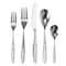Megachef La Vague 20 Piece Flatware Utensil Set, Stainless Steel Service for 4 in Silver MCFW-LA VAGUE-SILVER - alternate 3
