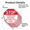 Signmission Stop Permission Required Beyond Thi, 4 inch X 4 inch, Vinyl Decal, 5PK OC-D-5PACK-4-293 - alternate 2