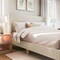 Martha Stewart Maisie King Upholstered Platform Bed, Wingback Headboard and Cushioned Siderails TW-3WDB0032BC-K-OWH-MS - alternate 4