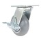 Vestil Thermoplastic Swivel With Brake Rigid Caster 5 In. Diameter x 2 In. Width 551 lb Light Gray CST-VE-5X2TPR-SWB - alternate 2