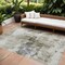 Homeroots 10' X 14' Taupe Ivory And Gray Abstract Washable Indoor Outdoor Area Rug 603154 - alternate 1