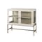 Homeroots 38in White Solid Wood Sideboard with Two Glass Doors 391992 - alternate 2