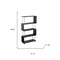 Homeroots 61" Black Wood Four Tier Etagere Bookcase 490166 - alternate 2