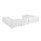 Homeroots White Italian Leather Power Reclining U Shaped Ten Piece Corner Sectional With Console 634688 - alternate 4