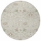 Homeroots 8' Beige Brown And Green Round Oriental Washable Indoor Outdoor Area Rug 598018 - alternate 2