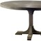 Homeroots 54" Brown Rounded Solid Wood Pedestal Base Dining Table 380460 - alternate 2