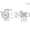 Elesa 448115 Castors stainless steel bracket Injected polyurethane coating plate bracket,  448115 - alternate 2