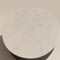 Homeroots 31" White And Dark Brown Genuine Marble And Solid Wood Round Drum Coffee Table 579298 - alternate 2