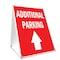 Signmission Additional Parking With Up Arrow, 36 Inch x 24 Inch A-frame Yard Sign SBC-2436-Additional Parking With Up Arrow - alternate 1
