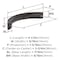Amerock Parabolic 3-3/4 inch (96mm) Center-to-Center Oil-Rubbed Bronze Cabinet Pull, 25PK 25VMP37346ORB - alternate 2