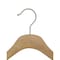 Nahanco 17in Low Gloss Natural Wooden SlimLine Jacket Hanger w/ Brushed Chrome Hook, 25PK SL23017 - alternate 2