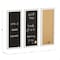 Martha Stewart Everette 18in. x 24in. Cork Board, Chalk Board, Lttr Brd Set w/Psh Pns, Mgnts, Liq Chlk, Lttrs, Wht BR-DK20221011-1-WT-MS - alternate 2