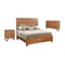Homeroots Three Piece Brown Solid Wood Bedroom Set 636252 - alternate 4