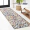 Jonathan Y Cetara Ornate Trellis Cream/Blue/Orange 2 ft. x 8 ft. Indoor/Outdoor Runner Rug AMC111A-28 - alternate 1