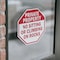 Signmission Private Property No Sitting or Clim, 4 inch X 4 inch, Vinyl Decal, 2PK OC-D-2PACK-4-154 - alternate 2