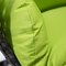 Leisuremod Charcoal Wicker Hanging Egg Swing Chair with Light Green Cushions ESCCH-40LG - alternate 3