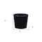 Homeroots 6in Black Recycled Plastic Indoor Outdoor Round Pot Planter 488232 - alternate 2