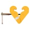 Mytee Products Adjustable Yellow I-Beam Clamp, 5 Ton/11023 LB WLL with Manual Screw Rod., 2PK BC-5x2 - alternate 3