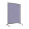 Ghent EZ Mobile Glassboard, Aluminum Frame, Non-Magnetic, 75"H x 50"W, Grape EZ1NA7550GP - alternate 1
