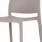 Homeroots Set of Two 30" Taupe Heavy Duty Plastic Low Back Outdoor Bar Height Chairs, 2PK 565360 - alternate 4