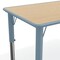 Flash Furniture Plastic Adjustable Height Classroom Activity Table-Natural/Dusty BL, 47.25x23.5 YU-YCY-060-RECT-TBL-DSTYBL-GG - alternate 2
