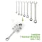 Vts 7-In-One Double Ring Box End Ratchet Wrench Set, SAE VT7RWSAE - alternate 2