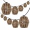 Jonathan Y Samara 10-Light 10 ft. Mid-Century Classic LED C7 Lantern Hemp Rope Shaded String Lights, Brown JYL8708A - alternate 2