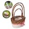 Wickerwise Set of 3 Rattan Woven Baskets with Handle and Plastic Lining, Sturdy and Stylish Picnic and Gift QI004704 - alternate 2