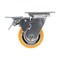 Vestil Polyurethane Swivel With Total Brake Caster 4 In. Diameter x 2 In. Width 660 lb Orange/Gray CST-VE-4X2PUA-SWTB - alternate 2