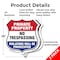 Signmission Private Property Shield Sign No Trespass, 18 inch X 18 inch, Plastic Sign, 2PK SHI-P-2PACK-18-453 - alternate 2