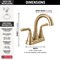 Delta Kayra Two Handle Tract-Pack Centerset Bathroom Faucet 2533LF-CZTP - alternate 2