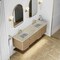 James Martin Vanities Allamari 72" Double Vanity, Dune Mist w/ 3 CM Tajnar Eclos Top D640-V72-DMS-WTJR - alternate 2