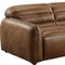 Homeroots 95" Dark Brown Top Grain Leather Sofa With Black Legs 491345 - alternate 2