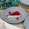 Modern Southern Home Capri 6 Piece 9 Inch Stoneware Embossed Dessert Plate Set in Blue 750120984M - alternate 2