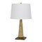 Homeroots 28" Brown Table Lamp With Off White Empire Shade 524707 - alternate 2