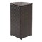 Happimess Chloe 15.56-Gallon All-Weather Wicker/Metal Corner Hideaway Outdoor Trash Can Brown HPM1200A - alternate 2