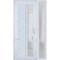 Vdomdoors Front Exterior Prehung FiberGlass Door Frosted Glass / Manux 8088 White Silk / Sidelight Exterior W MANUX8088EXD-WS-W36+14 x H80-LH - alternate 1