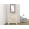 Homeroots 33in Distressed White Solid Wood Two Door Floral Carved Accent Cabinet 489022 - alternate 3